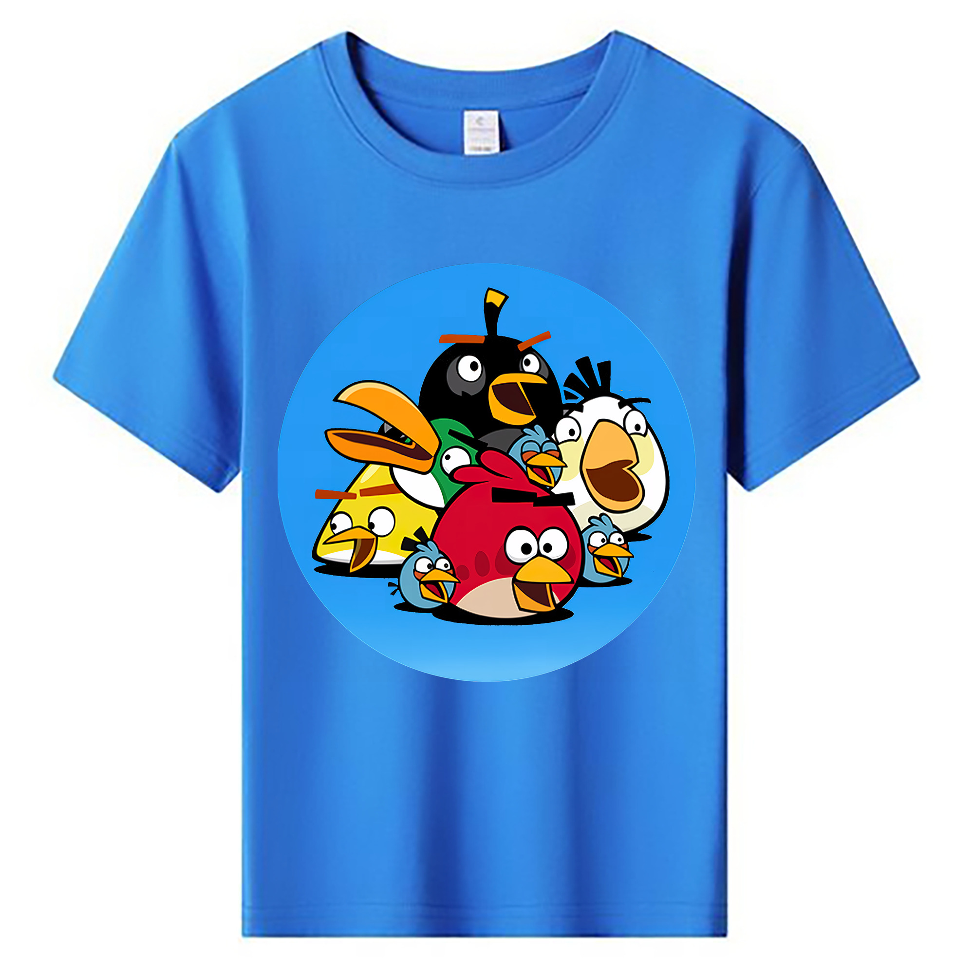 （画像用） Angry Birds アングリーバード 綿100％キッズTシャツ（フロントプリント）